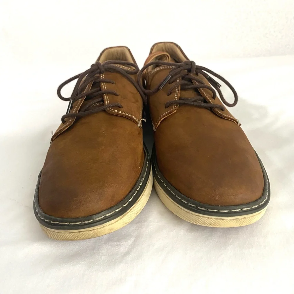 JOHNSTON & MURPHY Boys Shoes 7M Big Boy’s McGuffey Brown Plain Toe Shoes